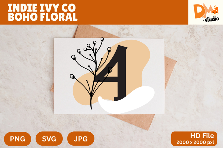 Floral Monogram Letter Svg Image 2