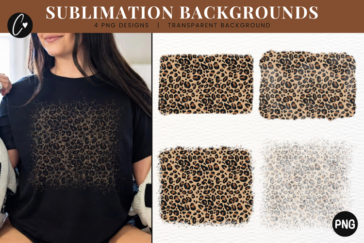 Leopard Print Sublimation Background
