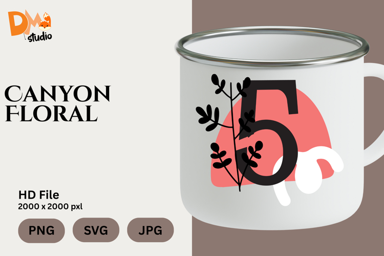 Boho Floral Svg Image 23