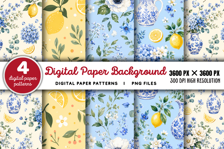 Digital Paper Background PNG