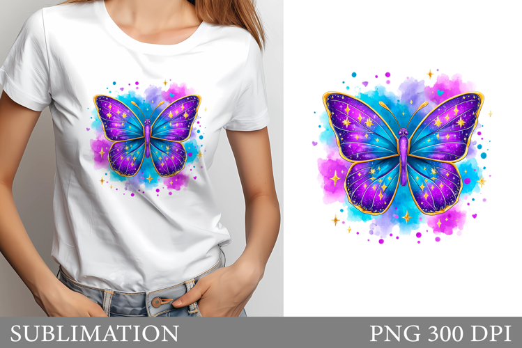 Butterfly Sublimation. Butterfly T-Shirt Design