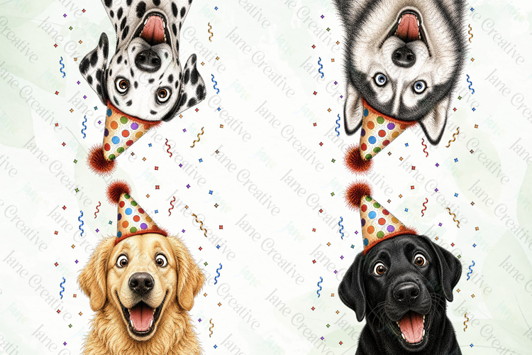 Surprise Birthday Dog PNG Clipart