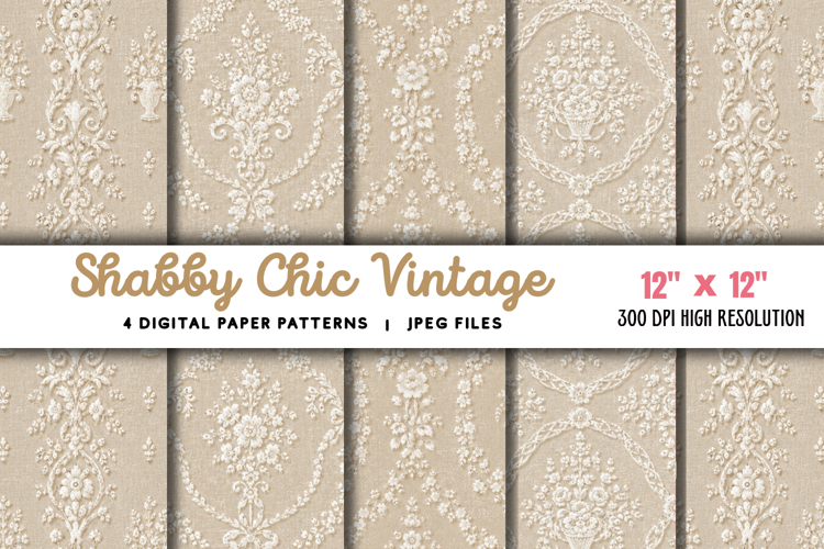 Shabby Chic Vintage Bridal White JPG