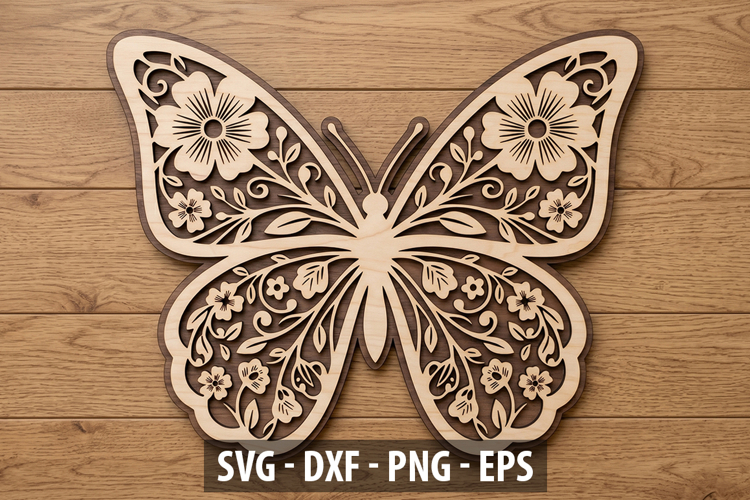 Floral Cut File for Cricut & Laser