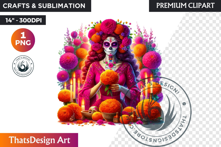 Sugar Skull Clipart Image 10