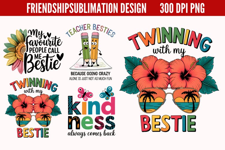 Friendship Sublimation PNG