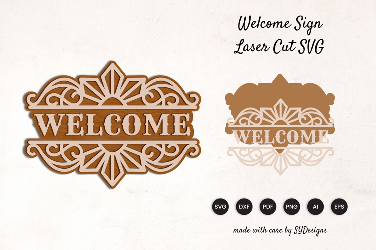 Welcome Sign Lasercut