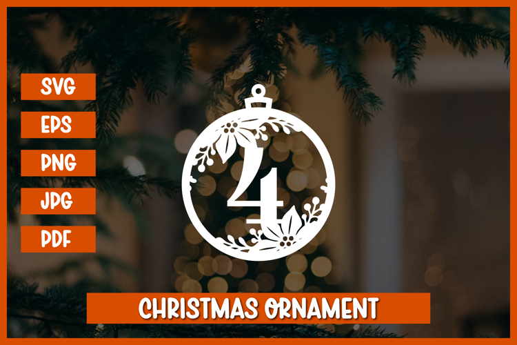 Round Christmas Ornament Svg Image 21