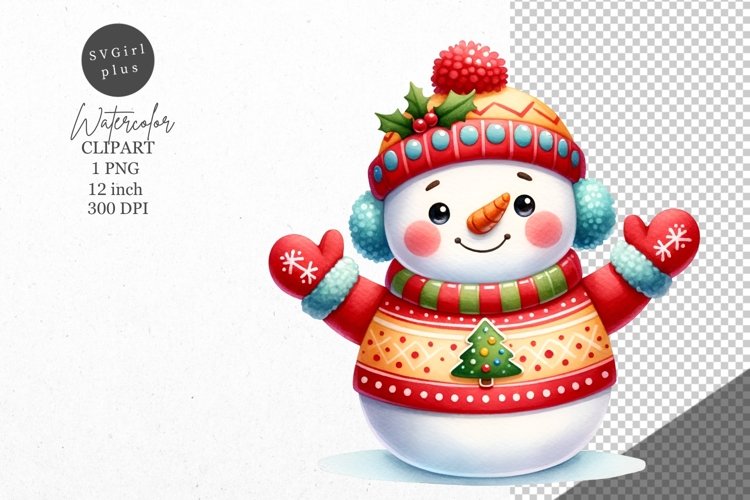 Snowman Clipart Image 6
