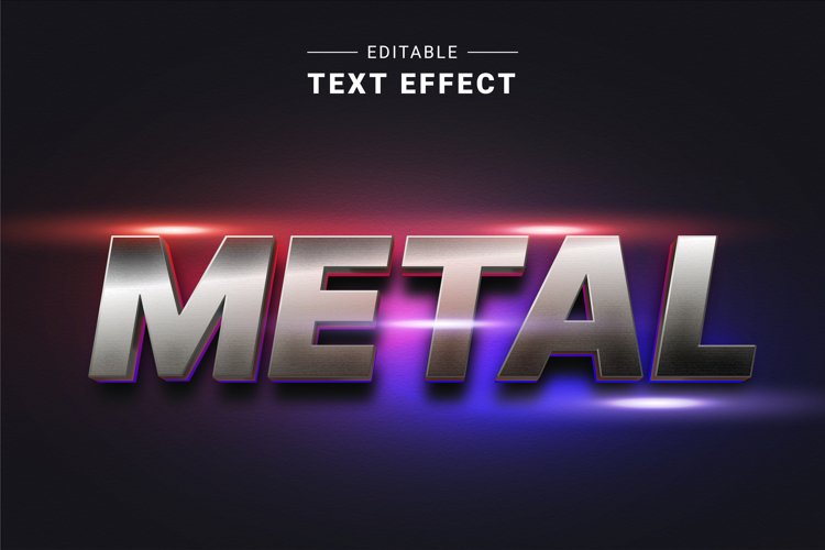 Editable Text Effect for Illustrator. Vector Graphic styles