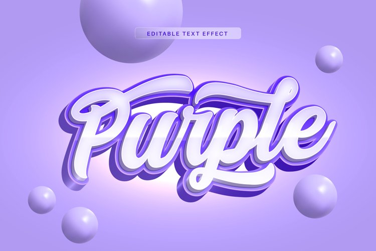 Editable Text Effect for Illustrator. Vector Graphic styles example image 1