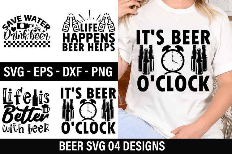 Beer SVG Design - Save water drink beer