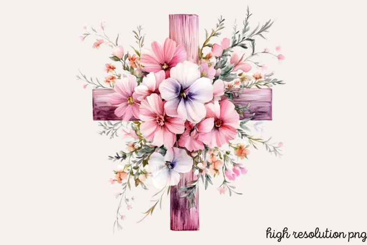 Easter Cross Clipart Image 17