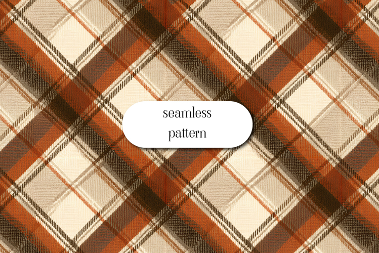 Rustic Autumn Plaid Pattern | Seamless Tartan Digital Paper