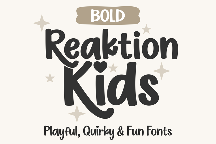 Reaktion Kids Bold Playful Handwritten Kids Font