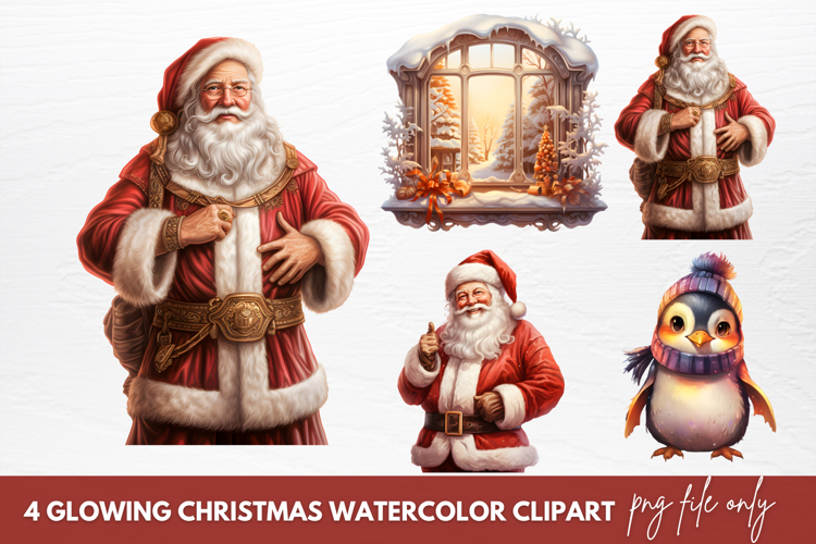 Christmas Watercolor Clipart Image 7