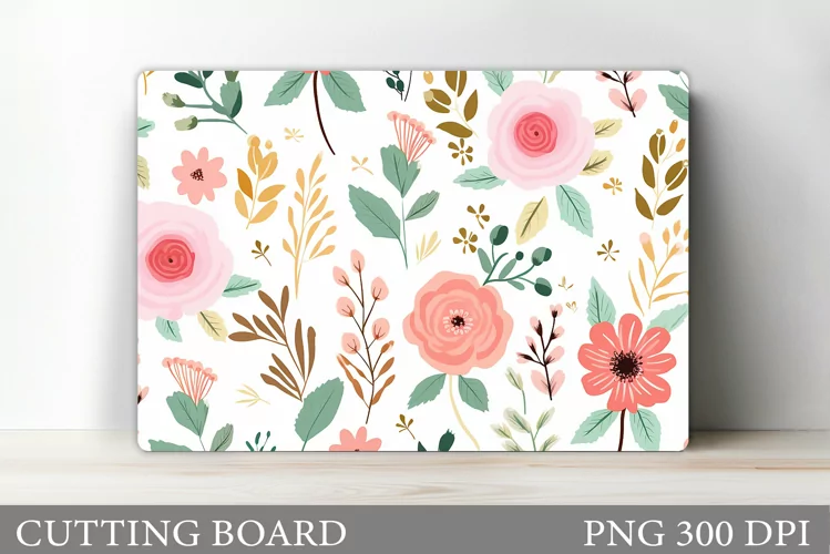Flowers Cutting Board Design. Flowers Kitchen Cutting Board