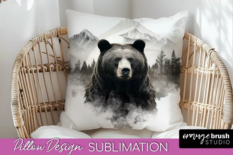 Wild Animals Pillow Cover - Mountain Pillow Sublimation