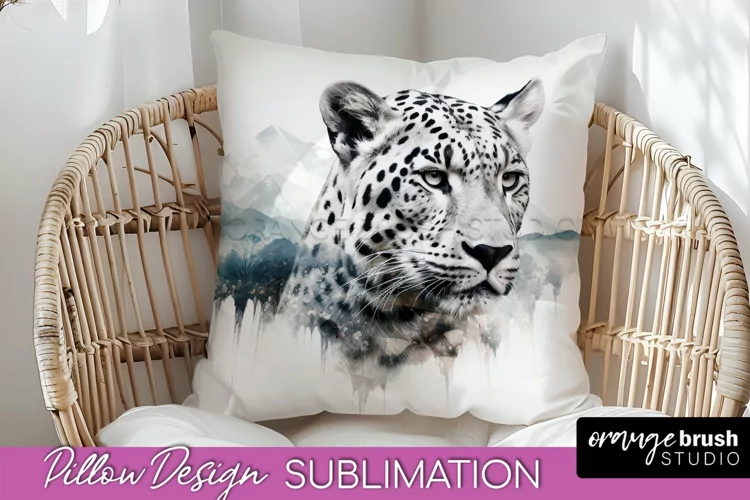Wild Animals Pillow Cover - Mountain Pillow Sublimation