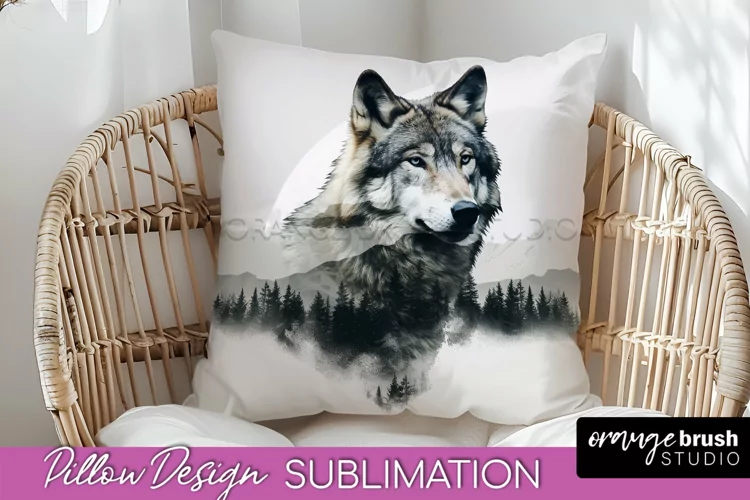 Wild Animals Pillow Cover - Mountain Pillow Sublimation