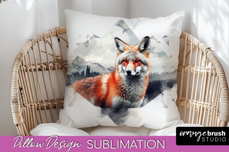 Wild Animals Pillow Cover - Mountain Pillow Sublimation example image 1