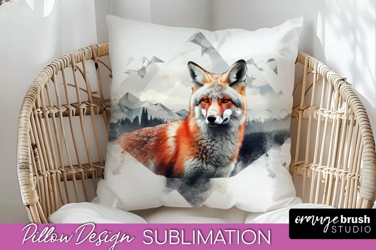 Wild Animals Pillow Cover - Mountain Pillow Sublimation