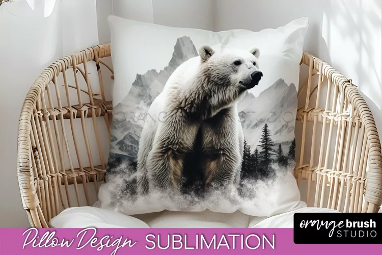 Wild Animals Pillow Cover - Mountain Pillow Sublimation