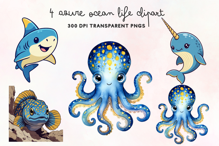 Sea Creature Clipart Image 8