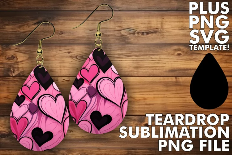 Valentine's Love Teardrop Earrings