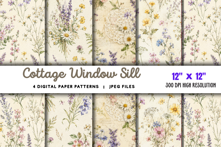 Cottage Window Sill Paper JPG