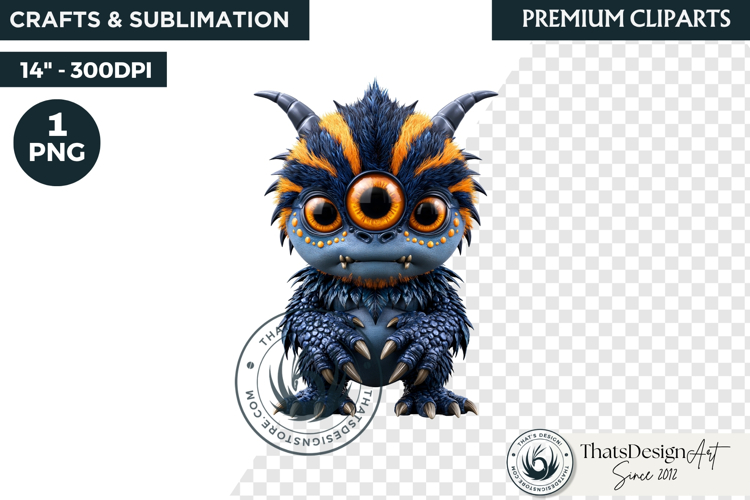 Halloween Little Monster Clipart Png, Spooky Cute Fantasy