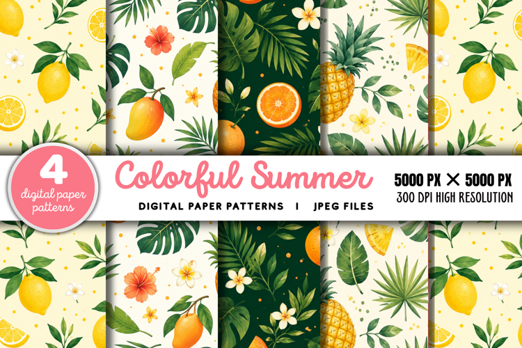 Summer Digital Paper Image 18