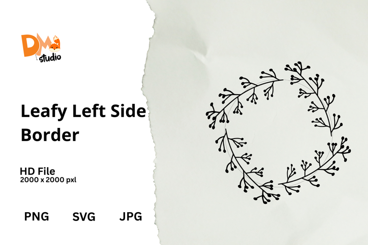 Leafy Left Side Border