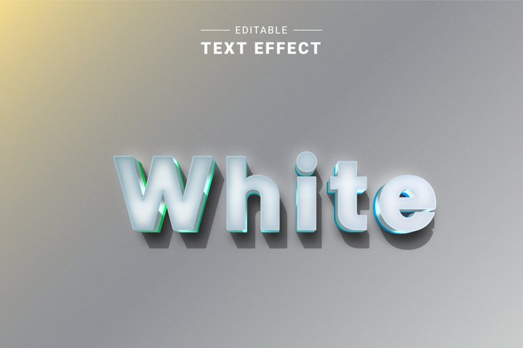 Editable Text Effect for Illustrator. Vector Graphic styles