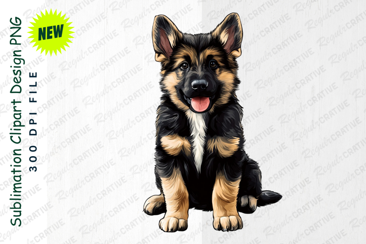 German Shepherd Clipart Image 5
