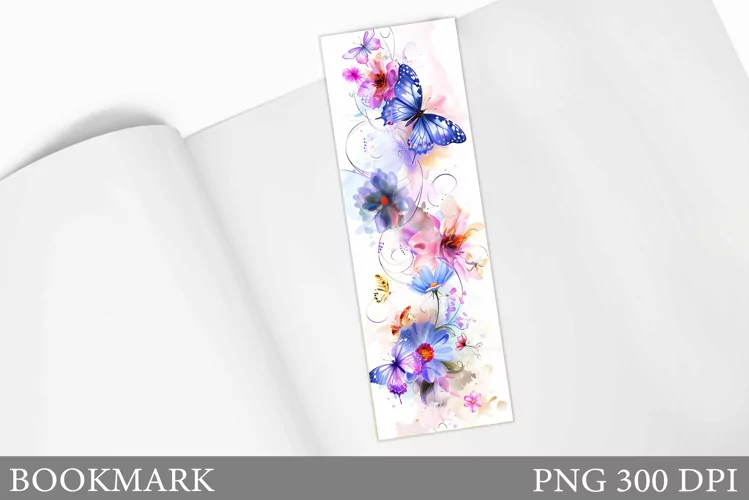 Butterfly Bookmark Sublimation. Butterflies Bookmark Design