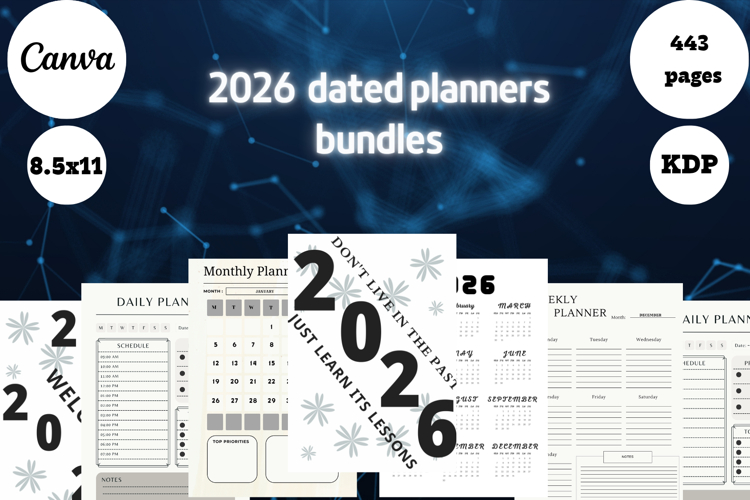 Best Simple 2026 Dated Planners Bundle