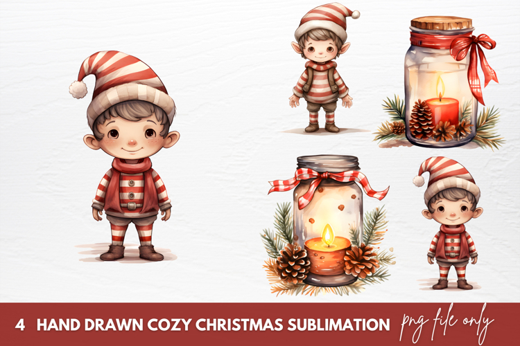 Christmas Watercolor Clipart Image 6