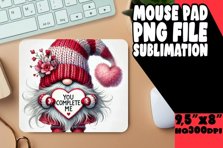COZY mouse pad Inspirational Art, Gnomes