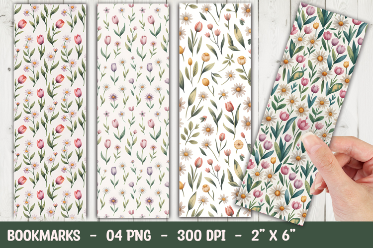 Minimal Floral Bookmark Sublimation