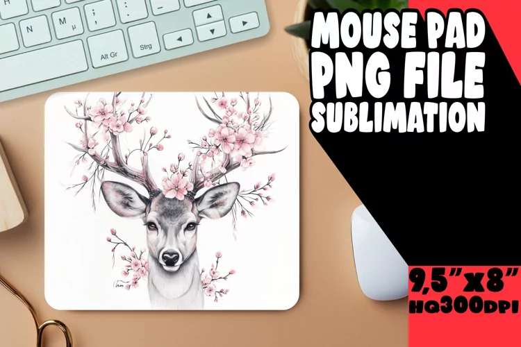 Spring Wildlife Watercolor - Mouse Pad