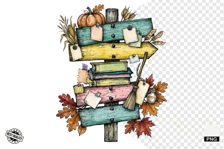 Halloween Autumn Signspots PNG