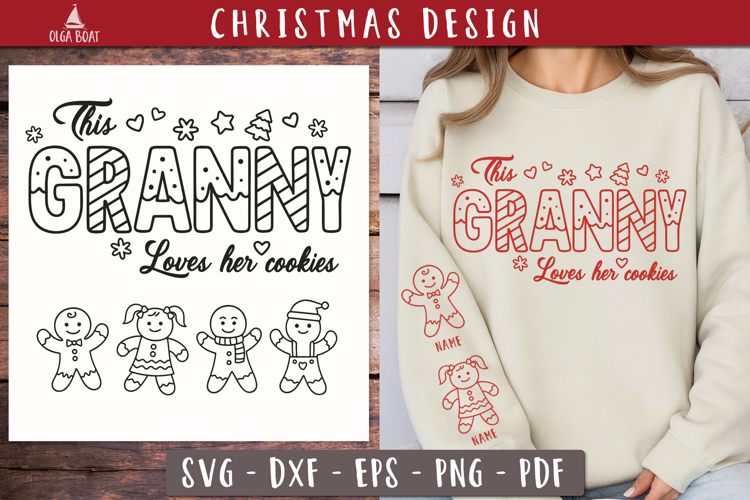Personalized This Granny Loves Her Cookies SVG