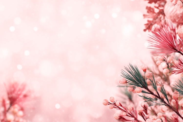 Pink Christmas Background Image 6
