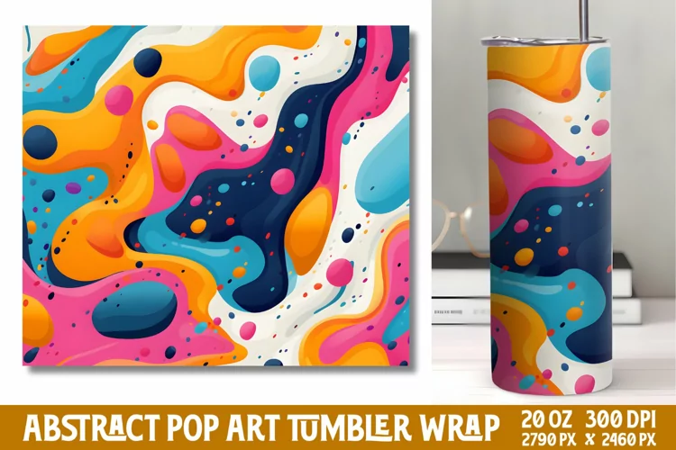 Abstract Pop Art Tumbler Wrap