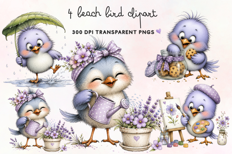 Beach Bird Clipart PNG
