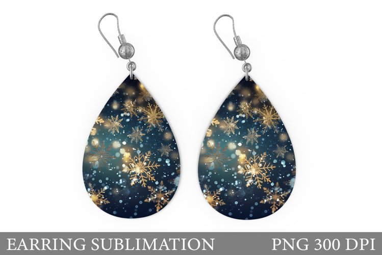 Shimmer Snowflakes Earring. Snowflakes Earring Design