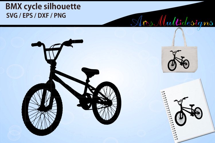 BMX cycle silhouette
