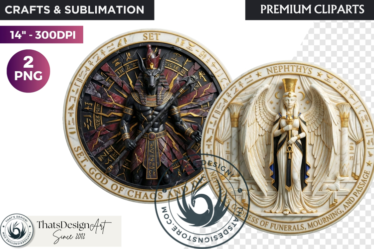 Ancient Egyptian Gods Pantheon Mythology Graphics cliparts