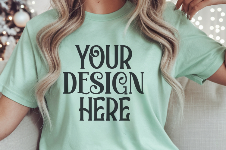 Bay Comfort Colors 1717 Christmas Mockup, CC 1717
